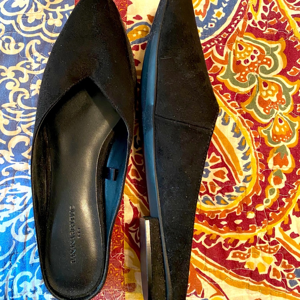 Banana Republic black suede
